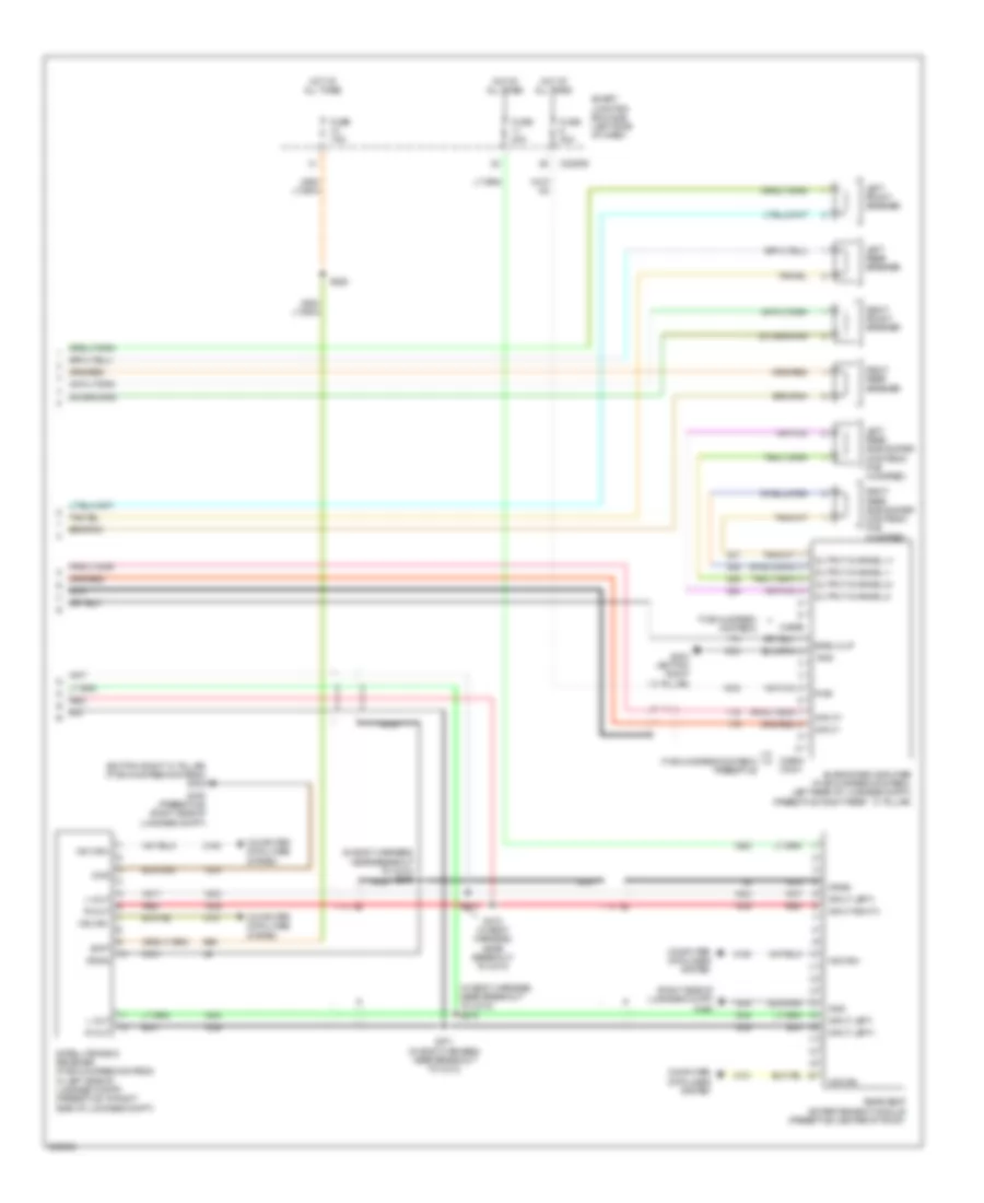 Premium Radio Wiring Diagram 2 of 2 for Ford Five Hundred Limited 2007