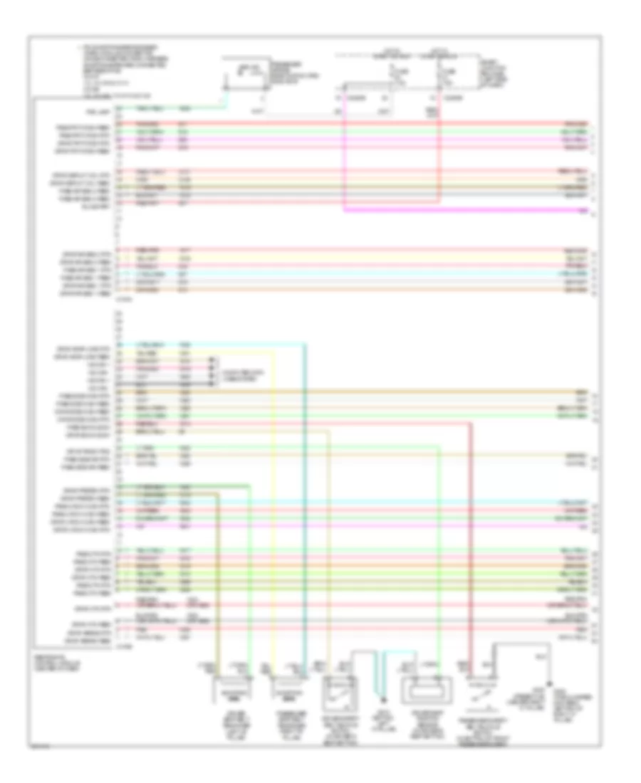 Supplemental Restraints Wiring Diagram 1 of 2 for Ford Five Hundred Limited 2007
