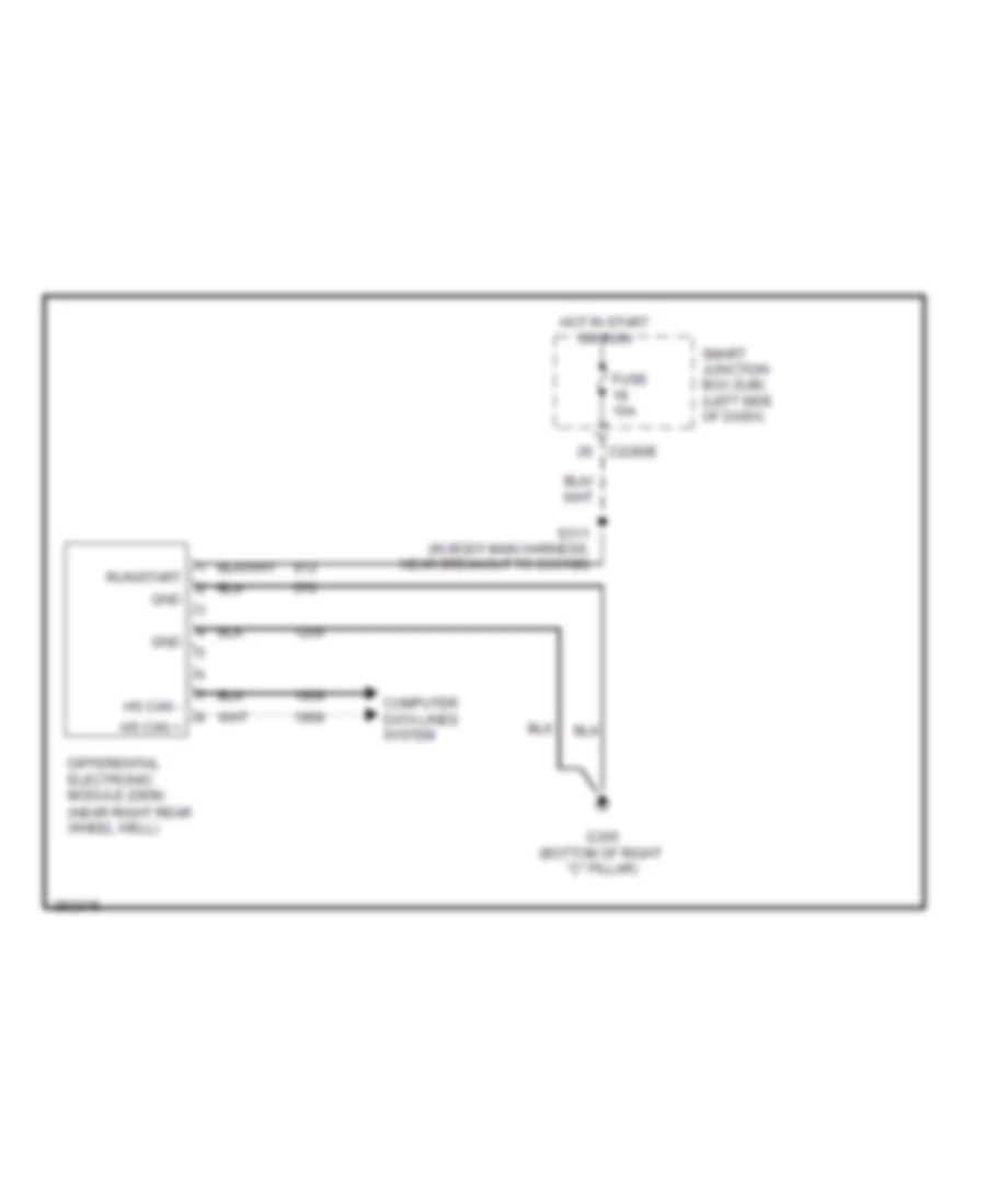 AWD Wiring Diagram for Ford Five Hundred Limited 2007