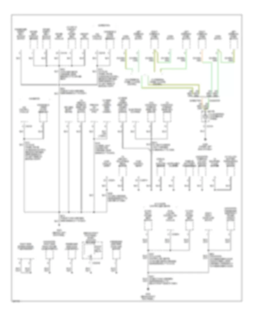 Ground Distribution Wiring Diagram 3 of 5 for Ford Expedition 2008