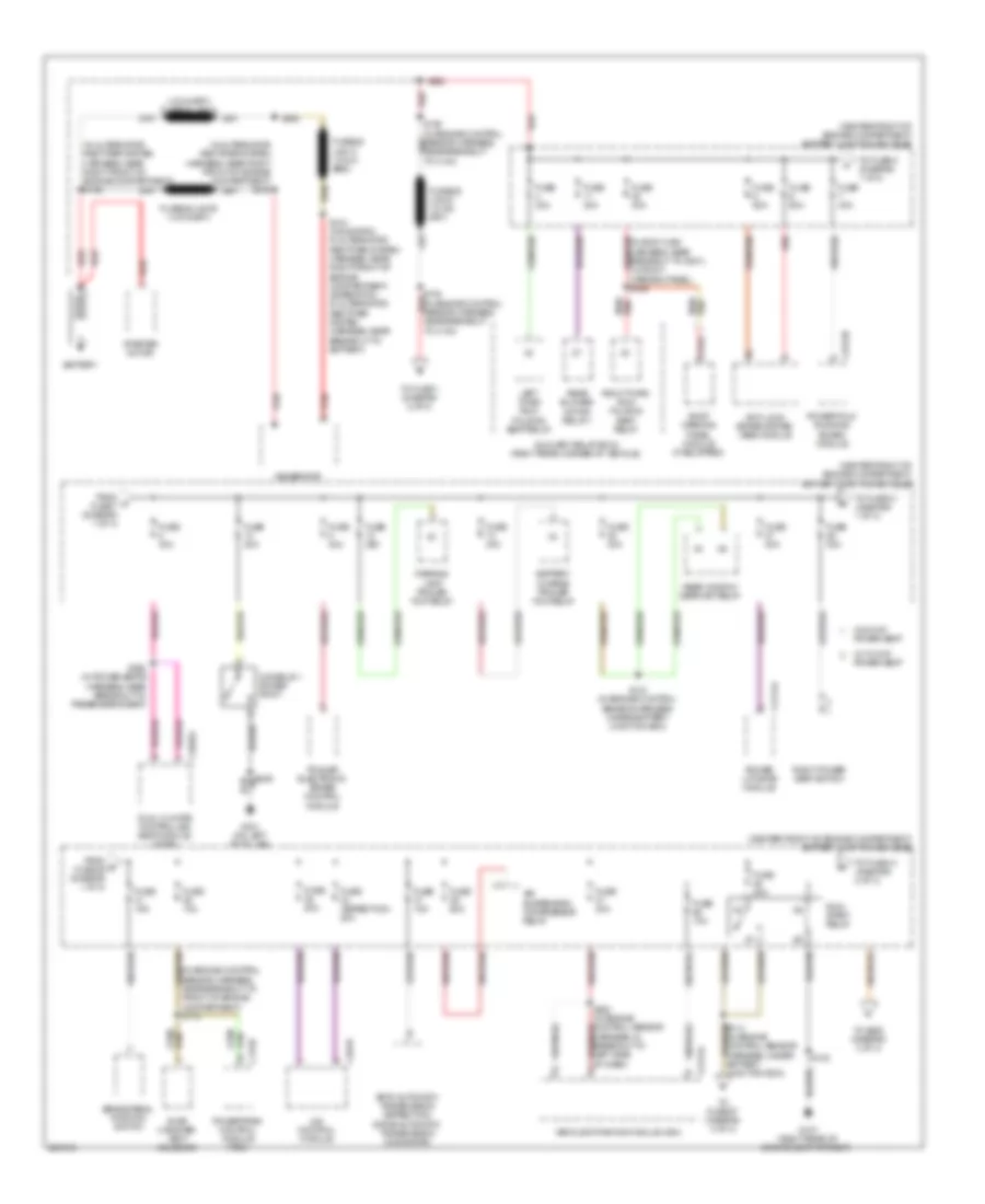 Power Distribution Wiring Diagram 1 of 4 for Ford Expedition 2008