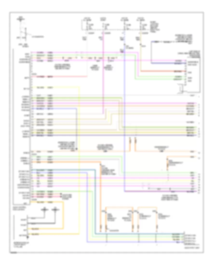 Audiophile Sound Radio Wiring Diagram, without DVD (1 of 2) for Ford Expedition EL 2008