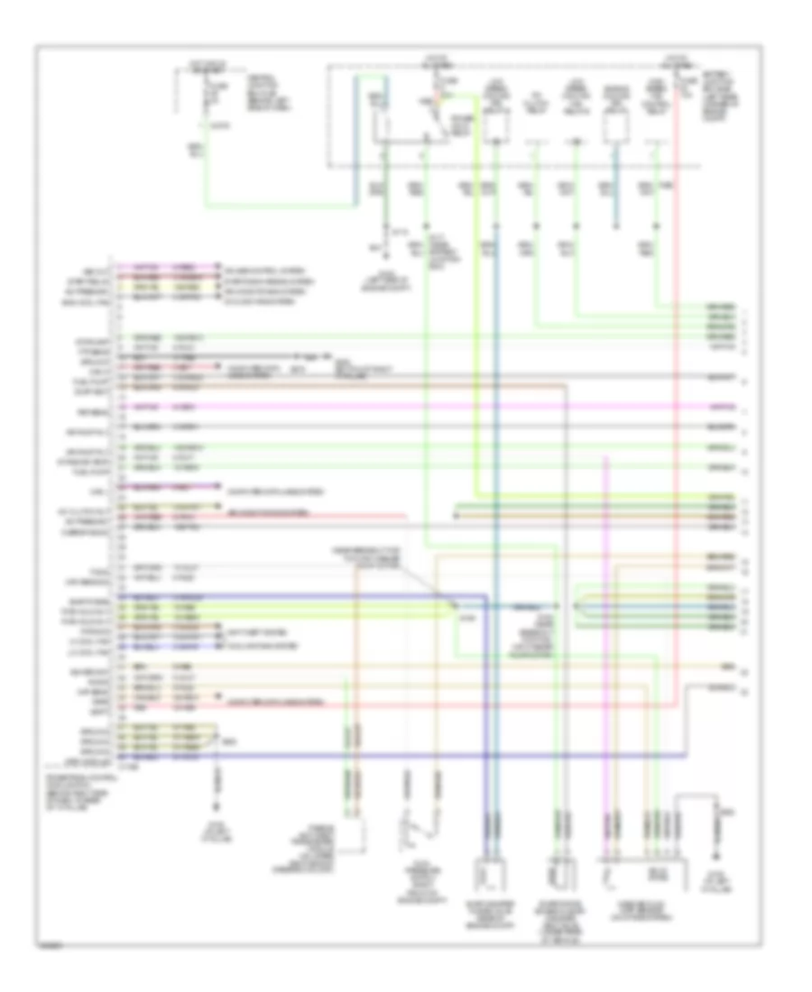 2.3L, Engine Performance Wiring Diagram (1 of 4) for Ford Focus S 2007
