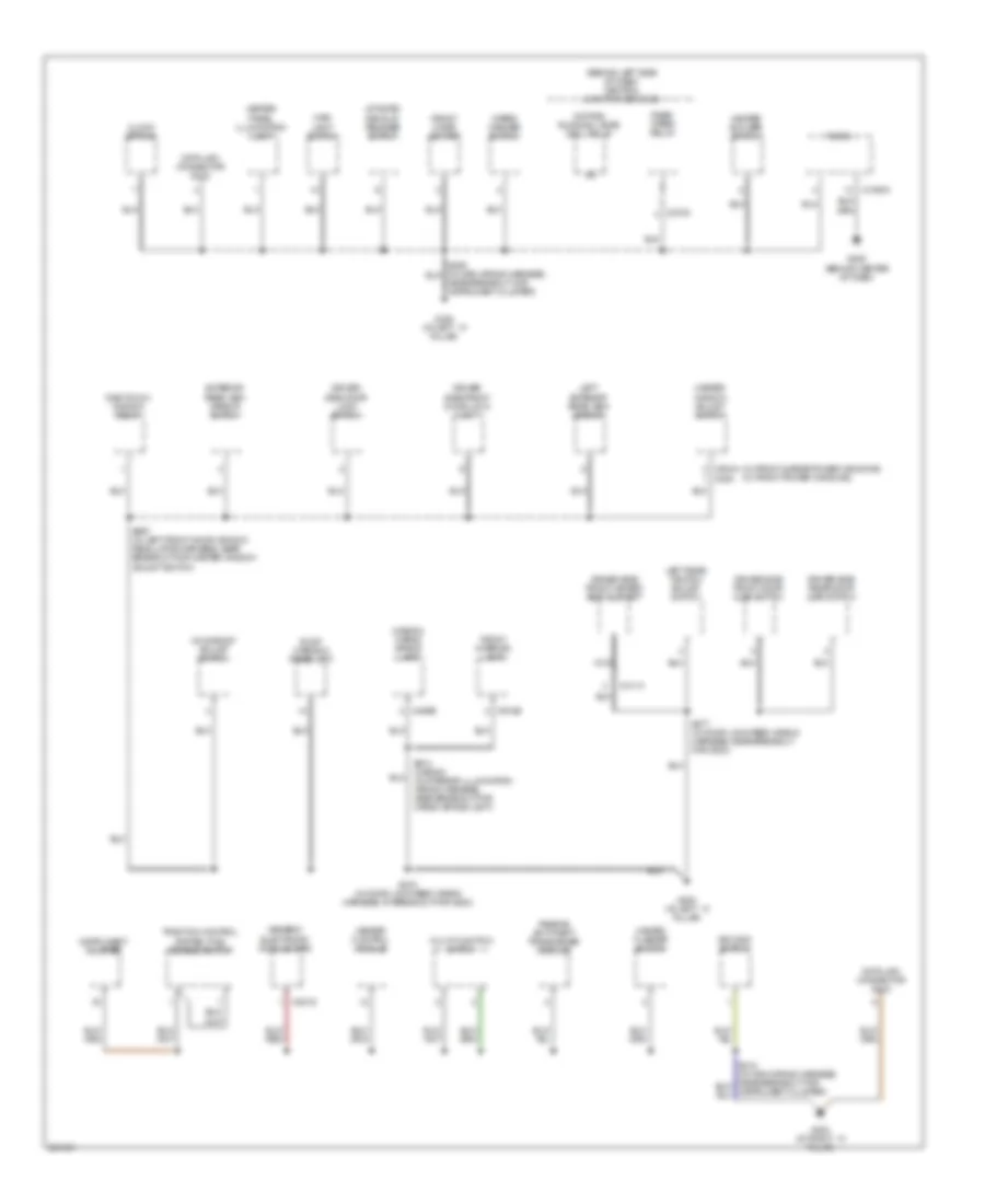 Ground Distribution Wiring Diagram 2 of 4 for Ford Focus S 2007