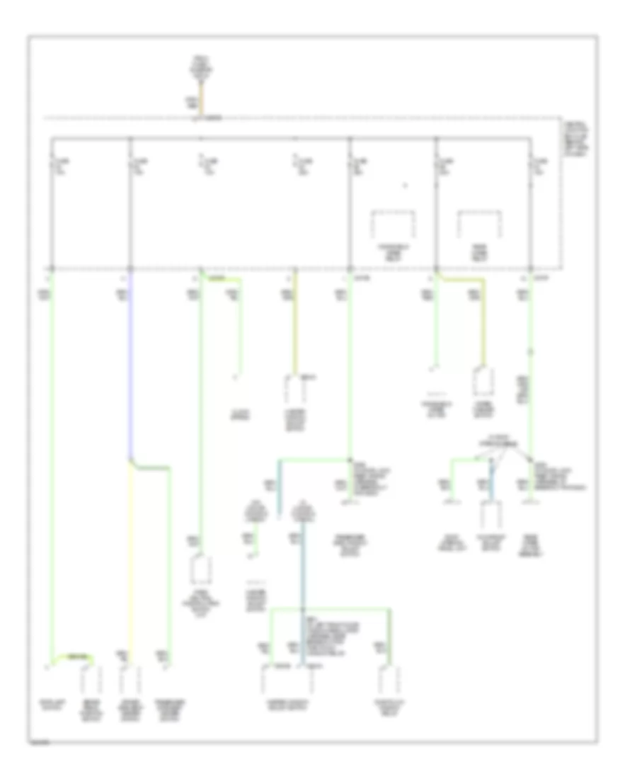 Power Distribution Wiring Diagram 4 of 4 for Ford Focus S 2007