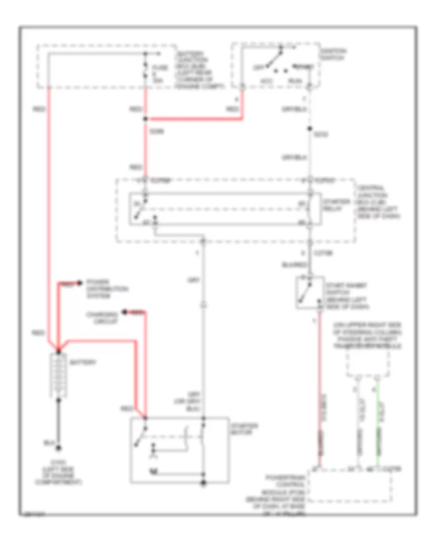 Starting Wiring Diagram M T for Ford Focus S 2007