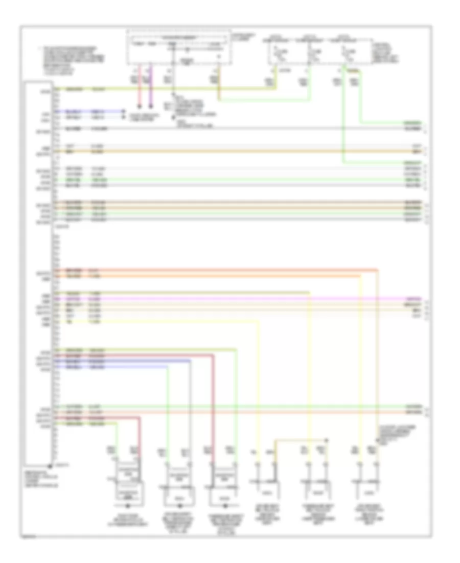 Supplemental Restraints Wiring Diagram 1 of 2 for Ford Focus S 2007