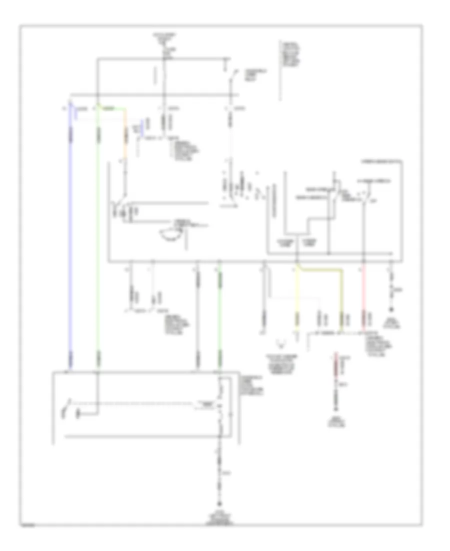 Неустойчивая Электросхема стеклоочистителя, дворников и омывателя для Ford Focus S 2007