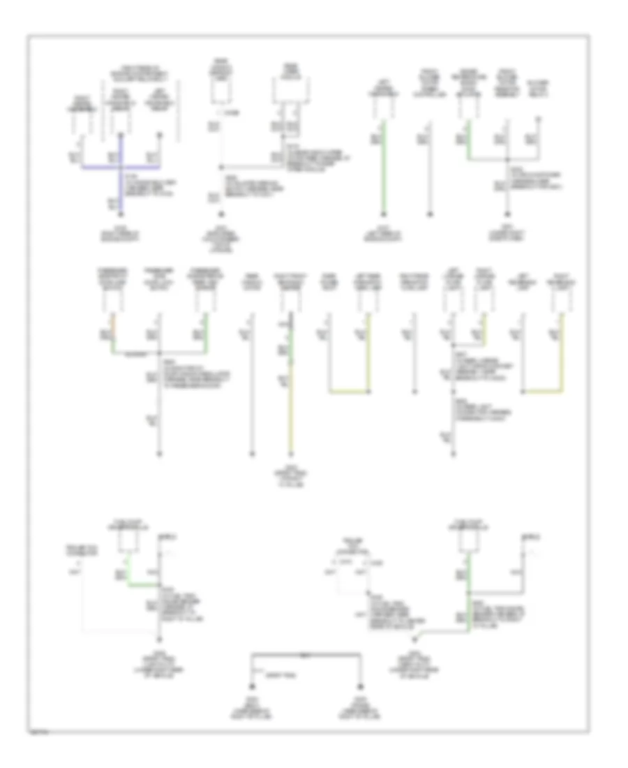 Ground Distribution Wiring Diagram 4 of 4 for Ford Explorer 2008
