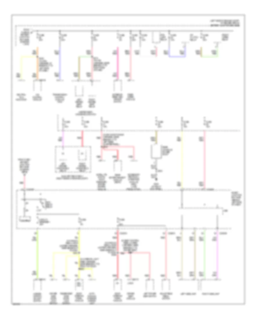 Power Distribution Wiring Diagram 2 of 6 for Ford Explorer 2008