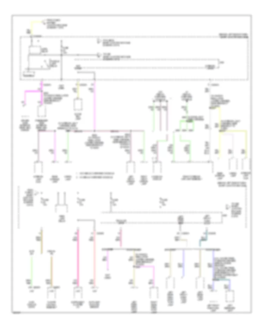 Power Distribution Wiring Diagram 3 of 6 for Ford Explorer 2008