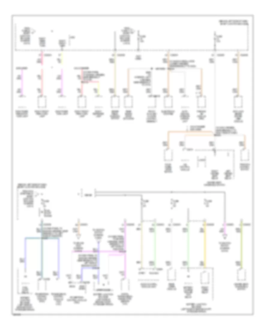 Power Distribution Wiring Diagram 5 of 6 for Ford Explorer 2008