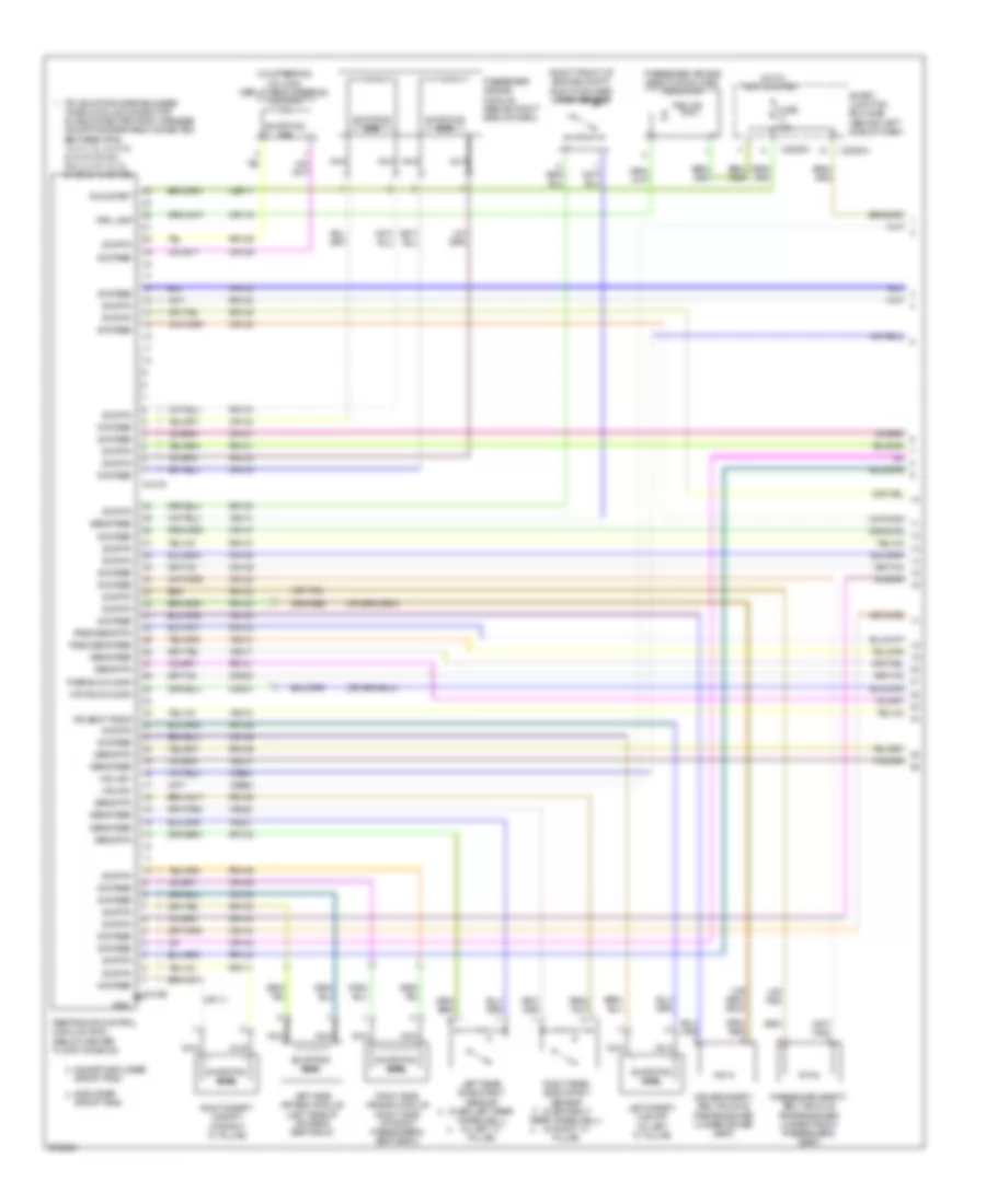 Supplemental Restraints Wiring Diagram 1 of 2 for Ford Explorer 2008