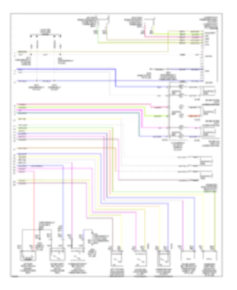 Supplemental Restraints Wiring Diagram 2 of 2 for Ford Explorer 2008