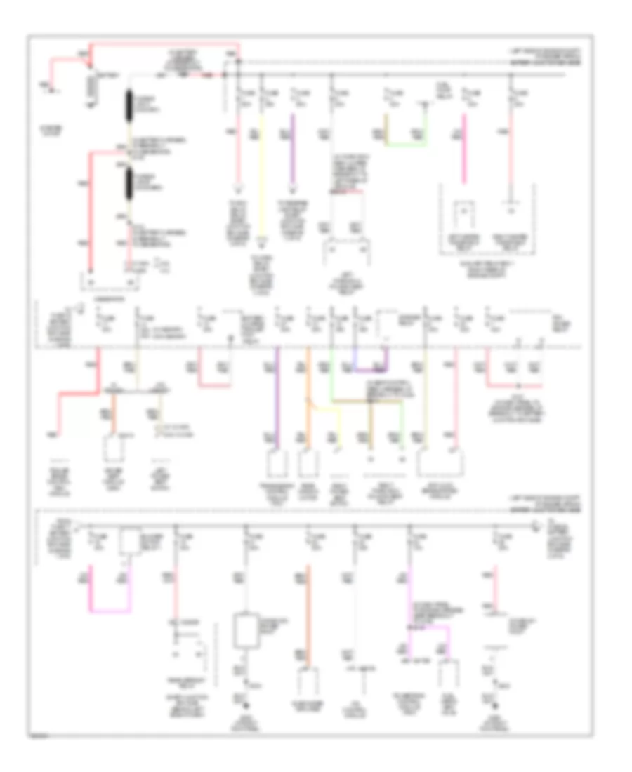 Power Distribution Wiring Diagram 1 of 6 for Ford Explorer Sport Trac 2008