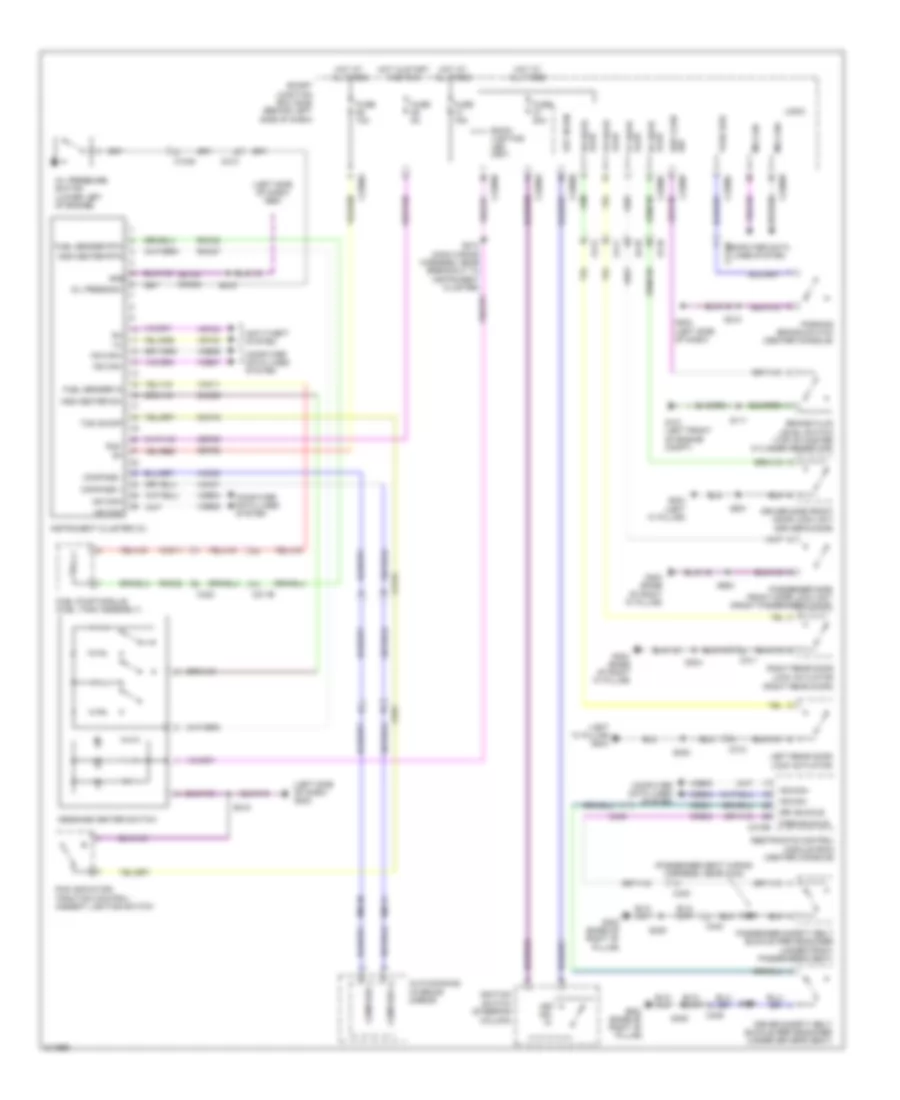 Instrument Cluster Wiring Diagram for Ford Focus SE 2011