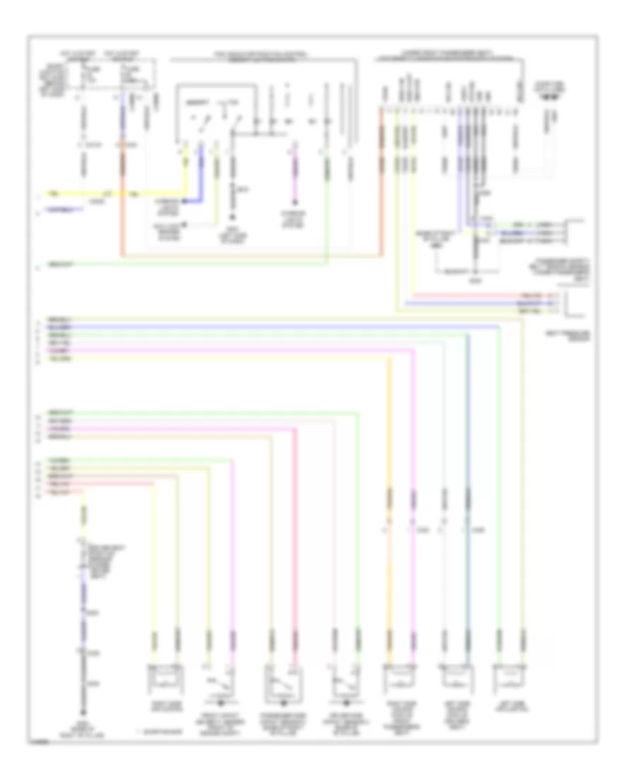 Supplemental Restraints Wiring Diagram (2 of 2) for Ford Focus SE 2011