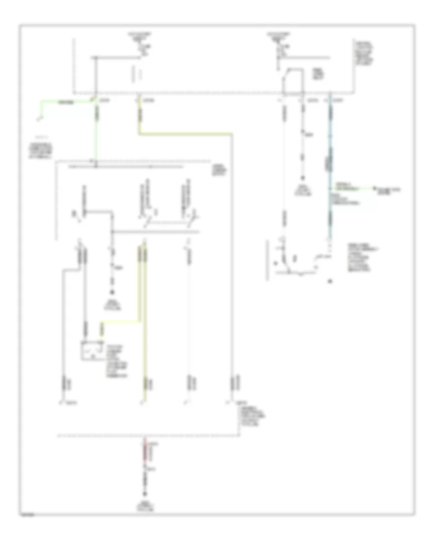 Rear WiperWasher Wiring Diagram for Ford Focus SES 2007