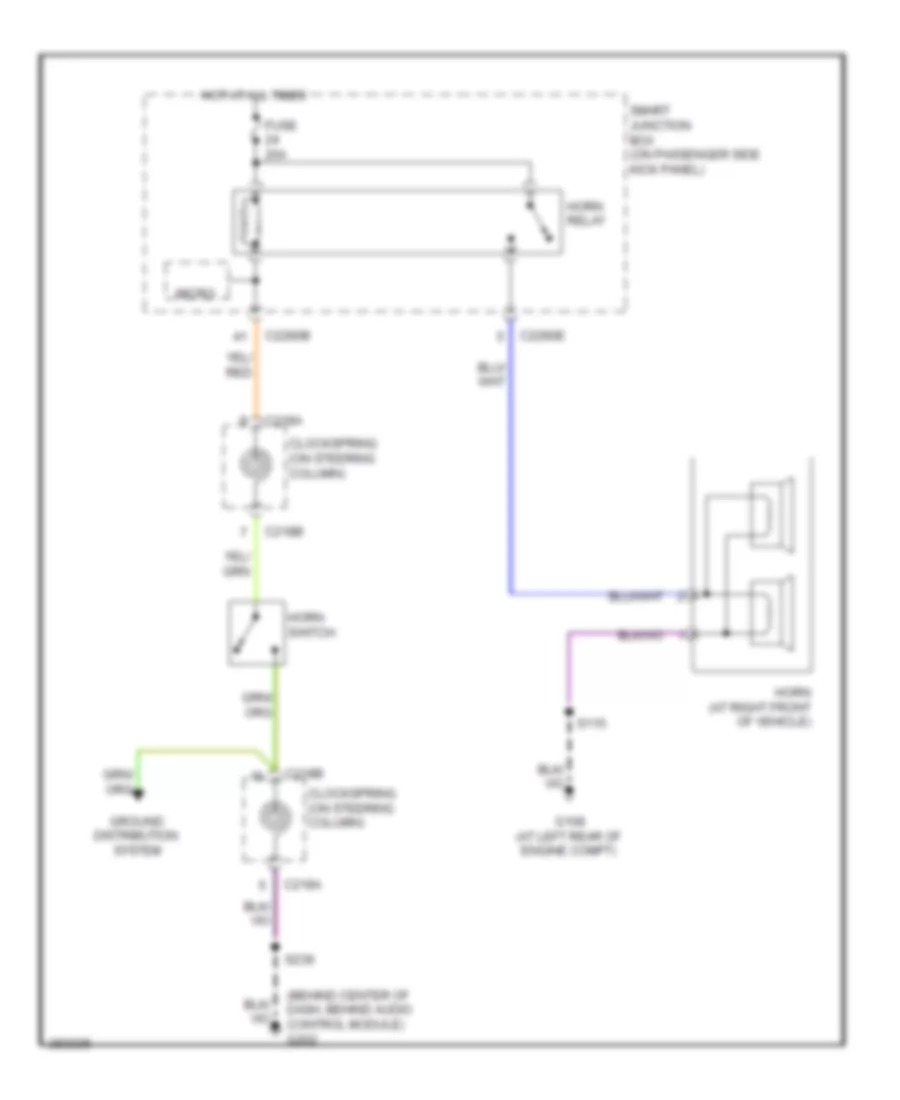 Horn Wiring Diagram for Ford F450 Super Duty 2008