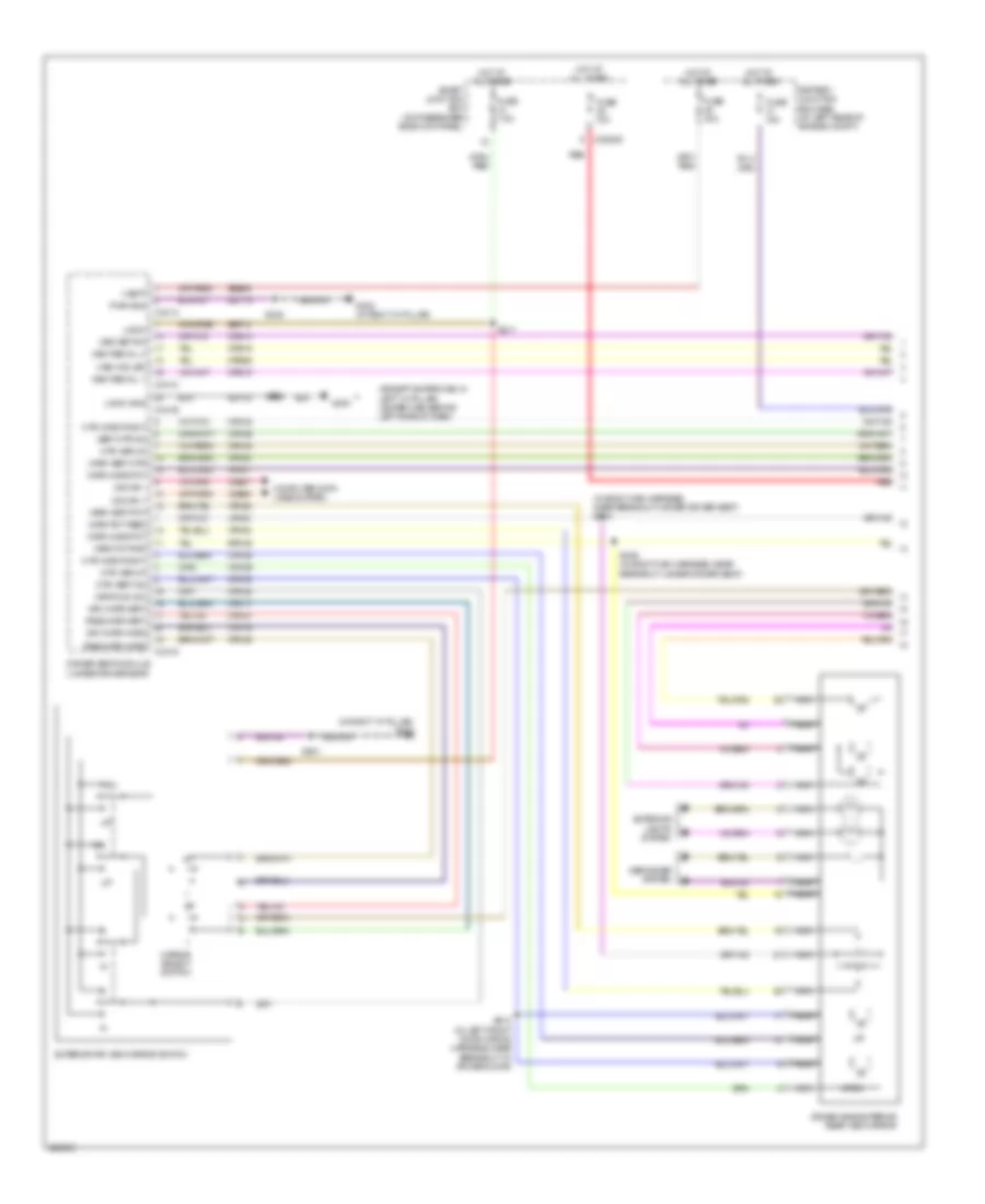 Memory Mirrors Wiring Diagram, Late Production (1 of 2) for Ford F450 Super Duty 2008