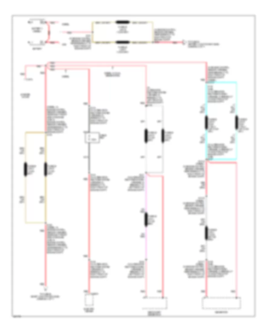 Power Distribution Wiring Diagram 1 of 7 for Ford F450 Super Duty 2008