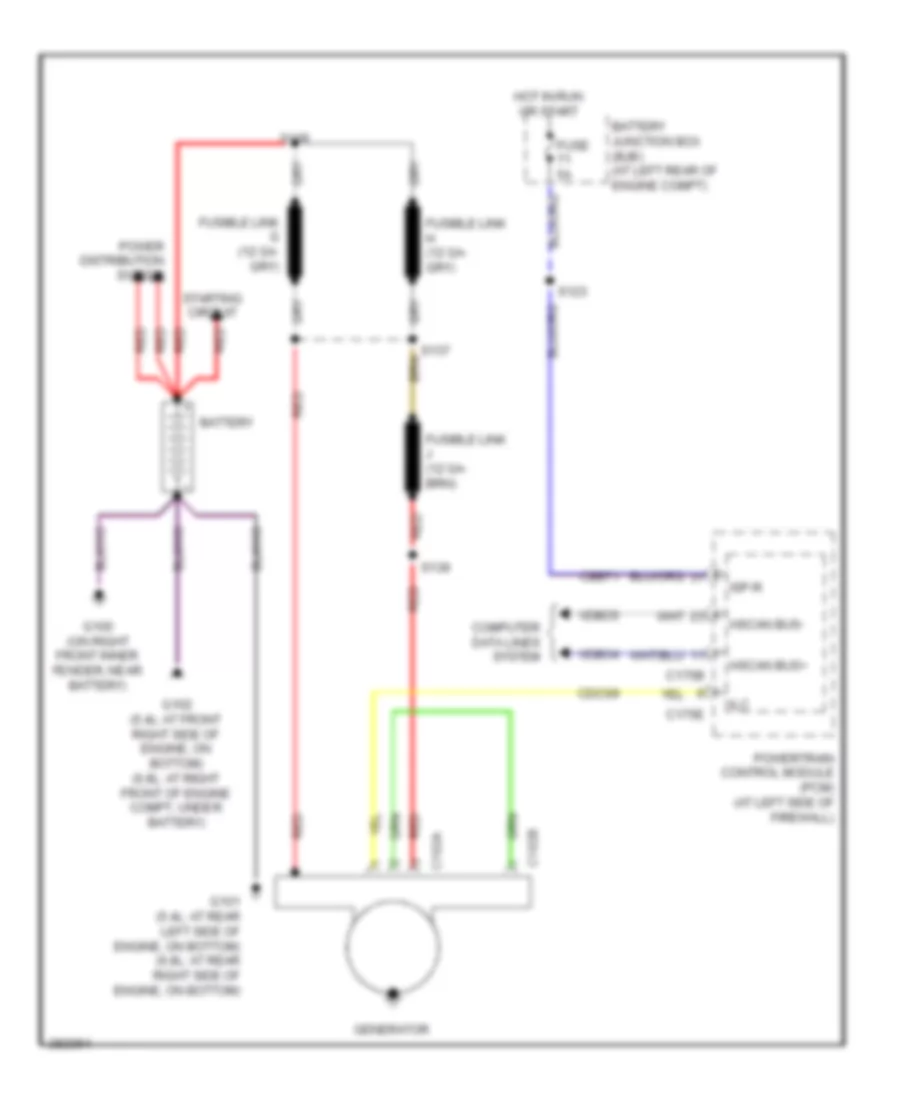 6 8L Charging Wiring Diagram for Ford F450 Super Duty 2008