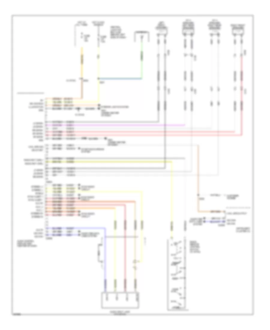 Radio Wiring Diagram, Premium for Ford Transit Connect XLT 2013