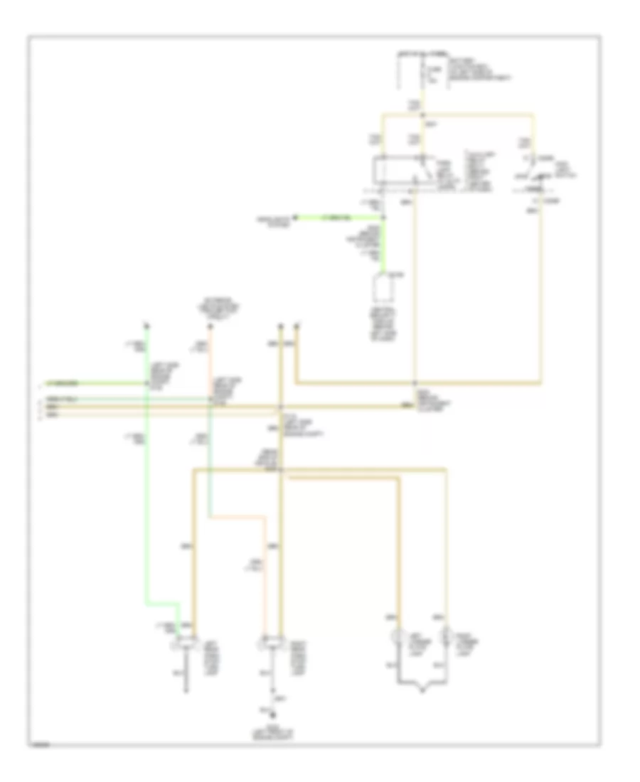 Exterior Lamps Wiring Diagram 2 of 2 for Ford Pickup F150 2002