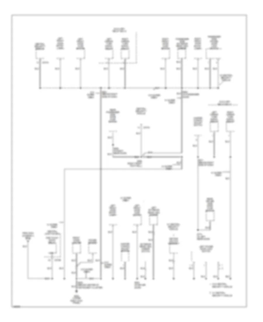 Ground Distribution Wiring Diagram (3 of 4) for Ford Pickup F150 2002