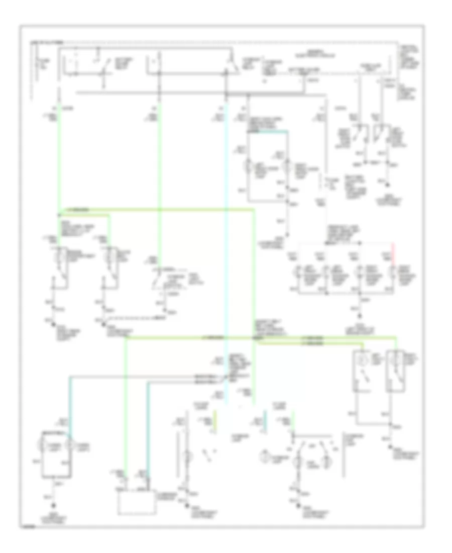 Courtesy Lamps Wiring Diagram Except Supercrew for Ford Pickup F150 2002