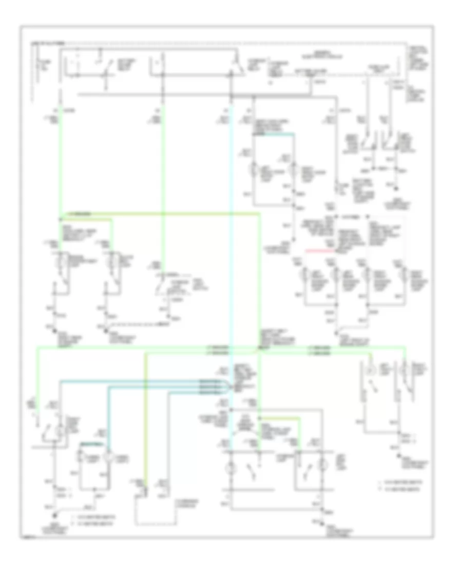 Courtesy Lamps Wiring Diagram, Supercrew for Ford Pickup F150 2002