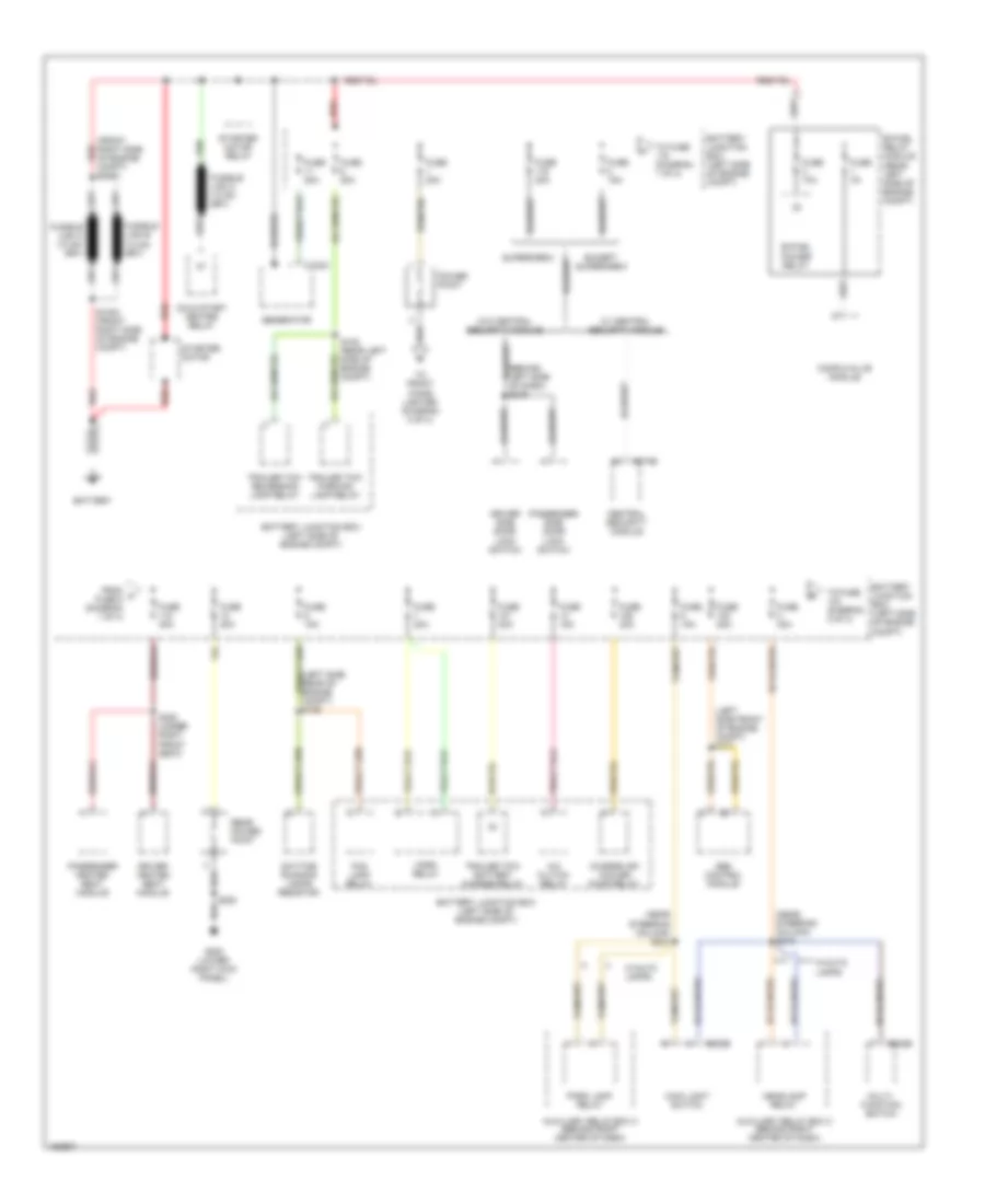 Power Distribution Wiring Diagram 1 of 4 for Ford Pickup F150 2002
