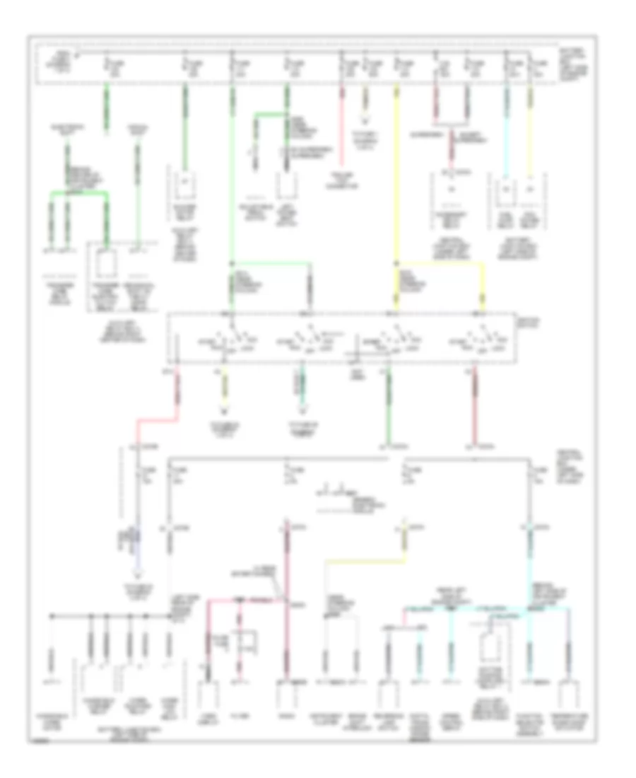 Power Distribution Wiring Diagram 2 of 4 for Ford Pickup F150 2002
