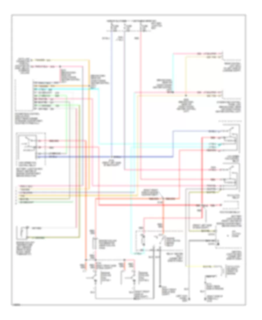 Automatic A C Wiring Diagram 2 of 2 for Ford Taurus LX 2000