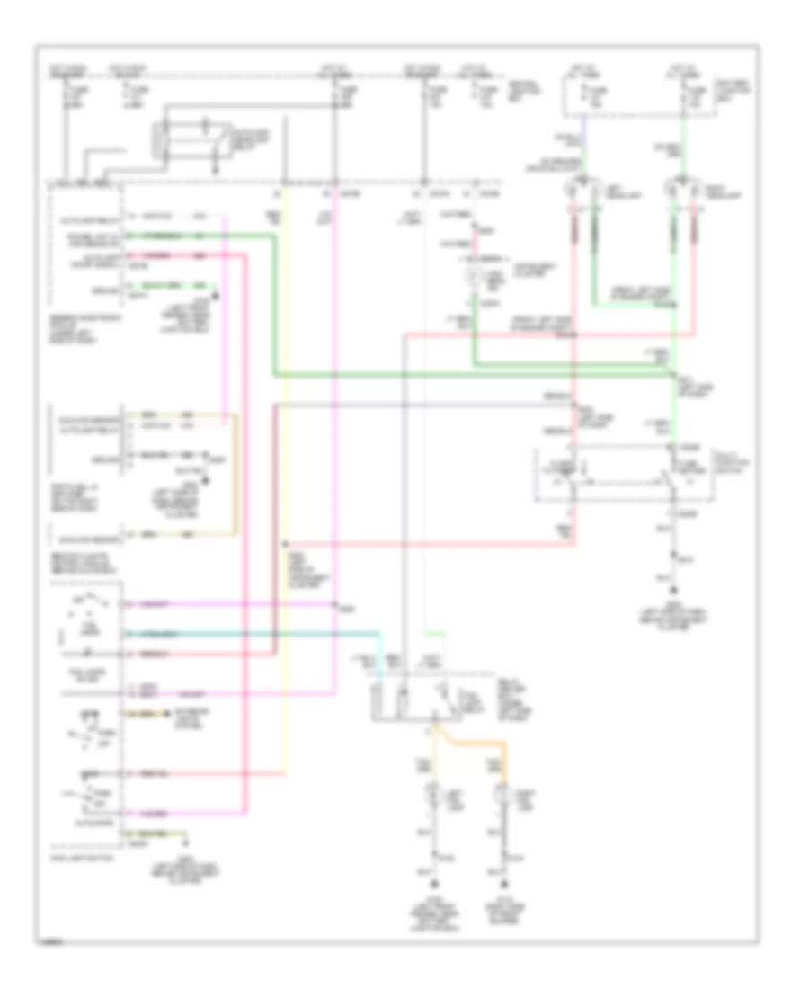 Autolamps Wiring Diagram without DRL for Ford Taurus LX 2000