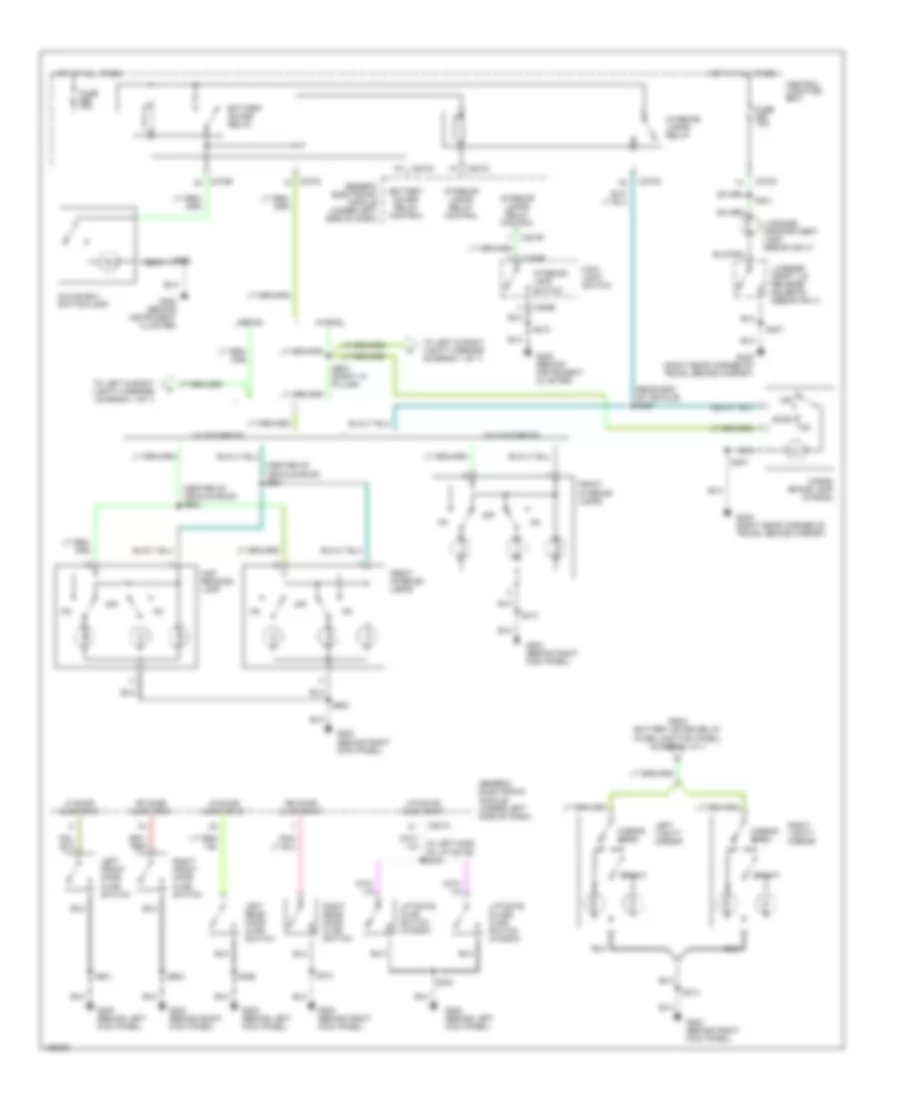 Courtesy Lamps Wiring Diagram for Ford Taurus LX 2000