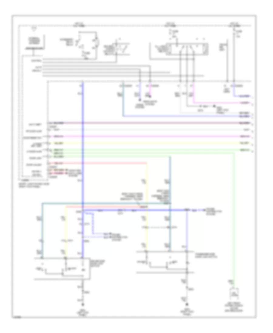 Forced Entry Wiring Diagram 1 of 2 for Ford Mustang 2014