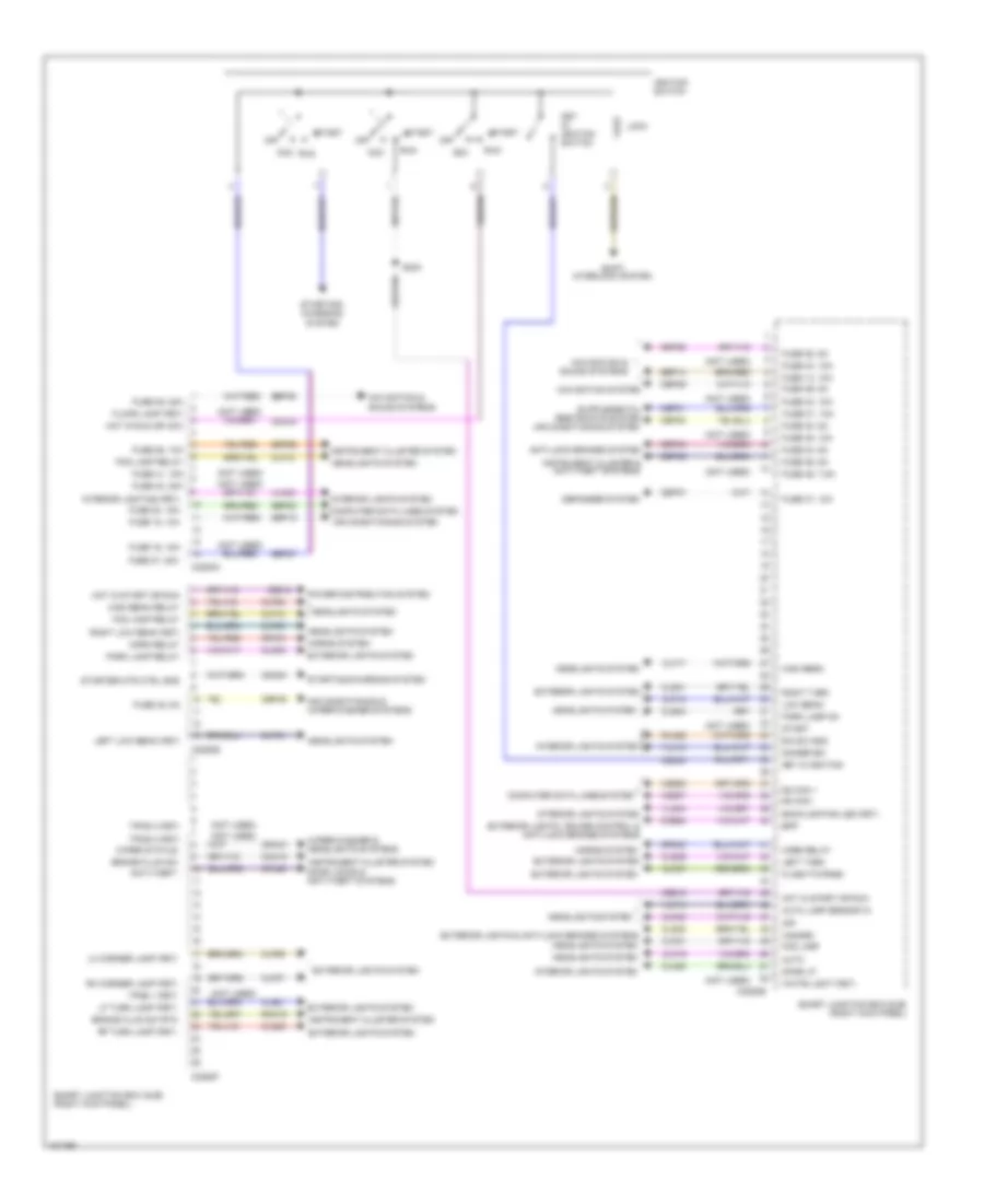 Smart Junction Box Wiring Diagram (1 of 2) for Ford Mustang 2014