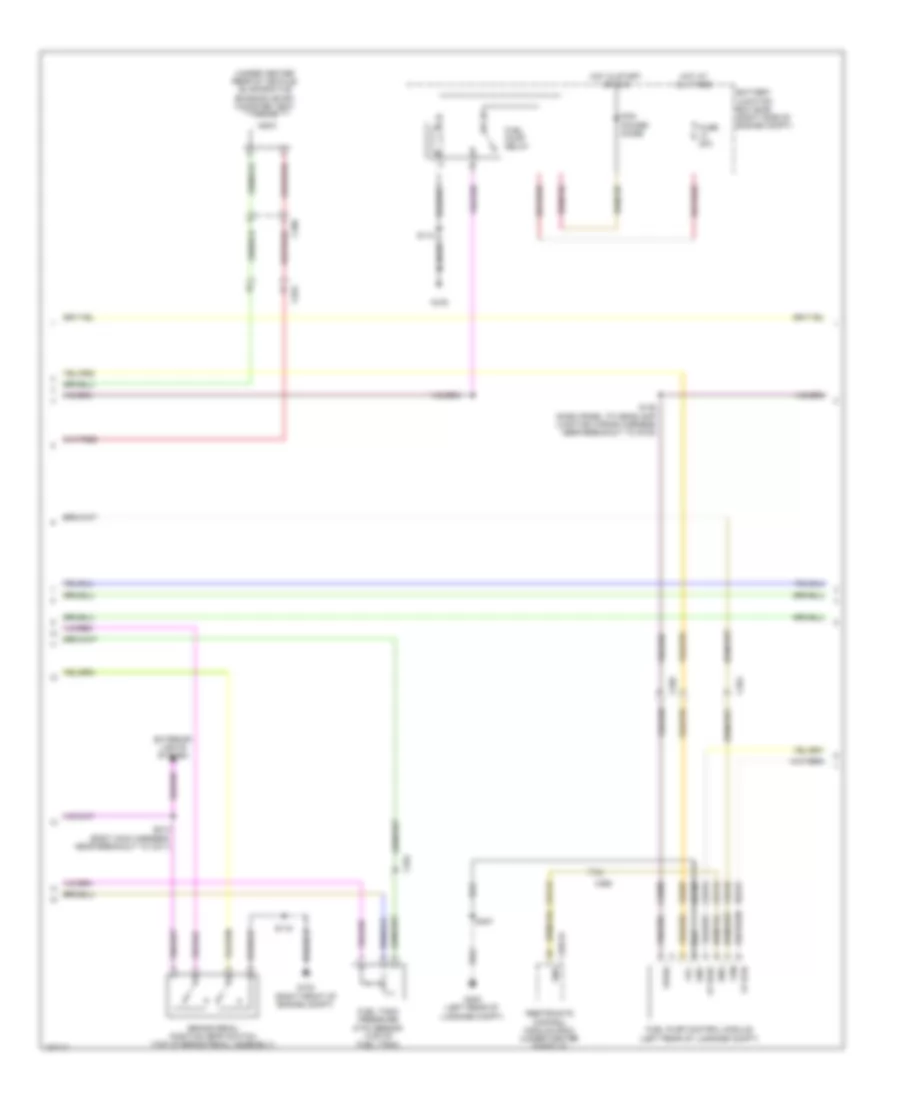 5.0L, Engine Performance Wiring Diagram (2 of 6) for Ford Mustang 2014
