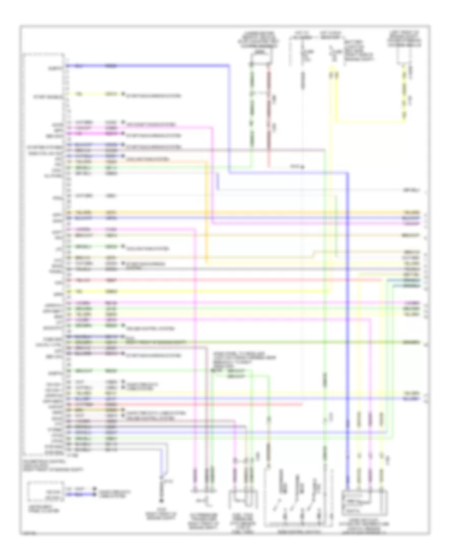 5.8L Supercharged, Engine Performance Wiring Diagram (1 of 6) for Ford Mustang 2014
