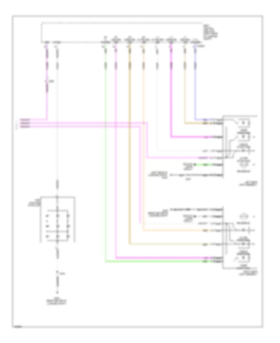 Exterior Lamps Wiring Diagram (3 of 3) for Ford Mustang 2014