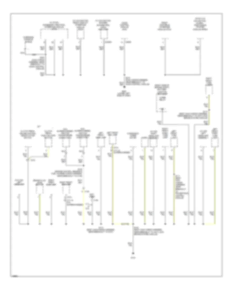 Ground Distribution Wiring Diagram 4 of 4 for Ford Mustang 2014