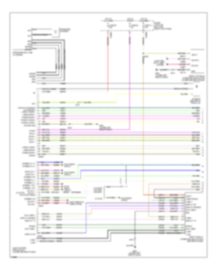 Navigation Wiring Diagram 1 of 3 for Ford Mustang 2014