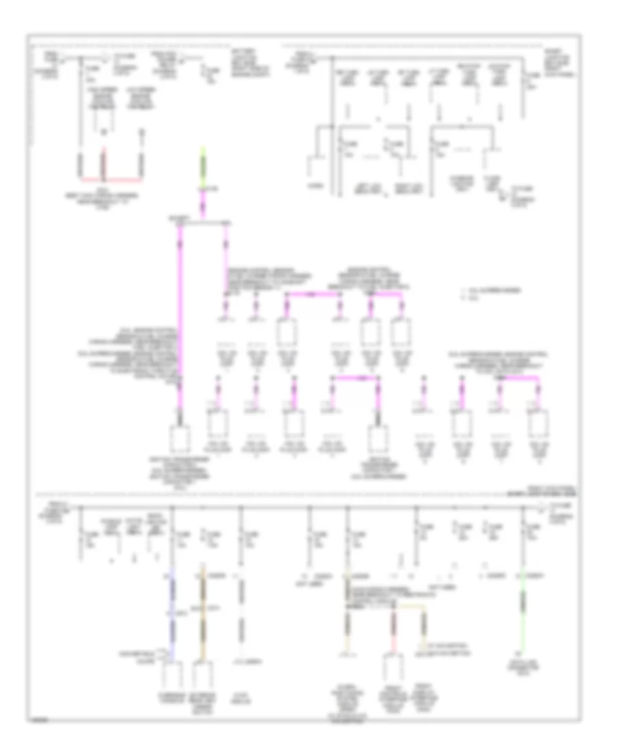 Power Distribution Wiring Diagram 3 of 5 for Ford Mustang 2014