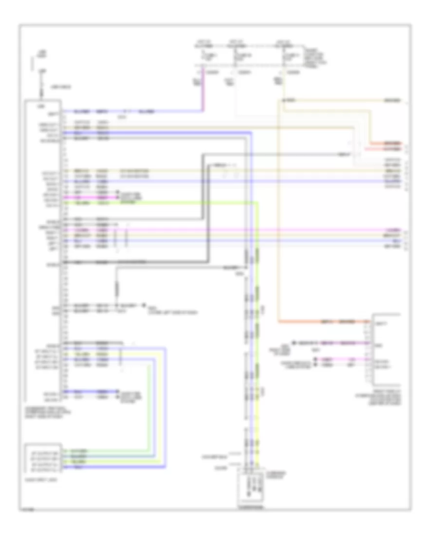 SYNC Radio Wiring Diagram 1 of 2 for Ford Mustang 2014