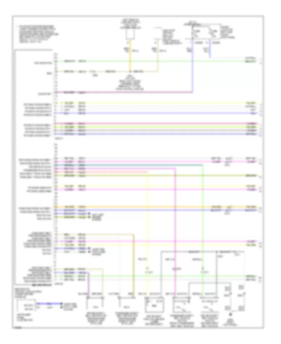 Supplemental Restraints Wiring Diagram 1 of 2 for Ford Mustang 2014