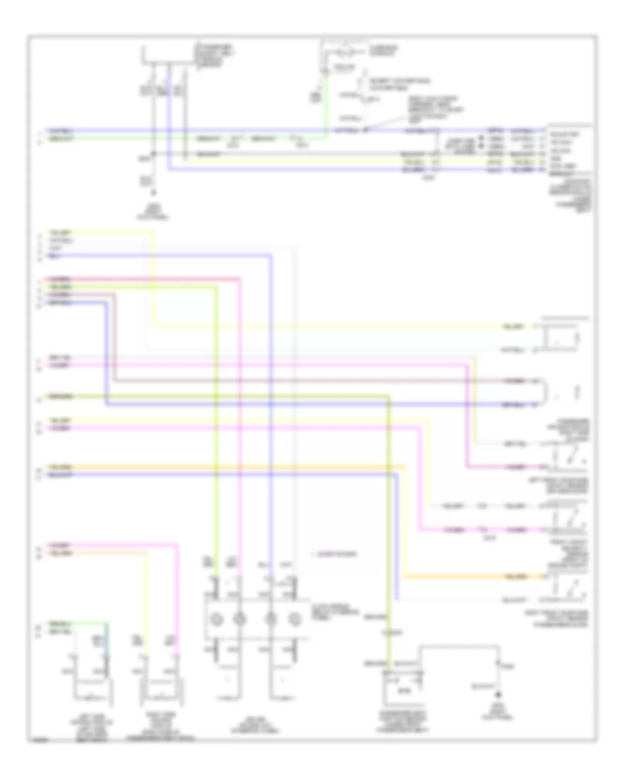 Supplemental Restraints Wiring Diagram 2 of 2 for Ford Mustang 2014