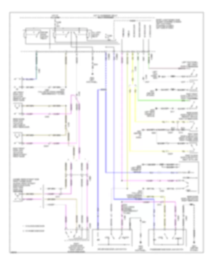 Forced Entry Wiring Diagram, without Cutaway for Ford E-250 Super Duty 2013