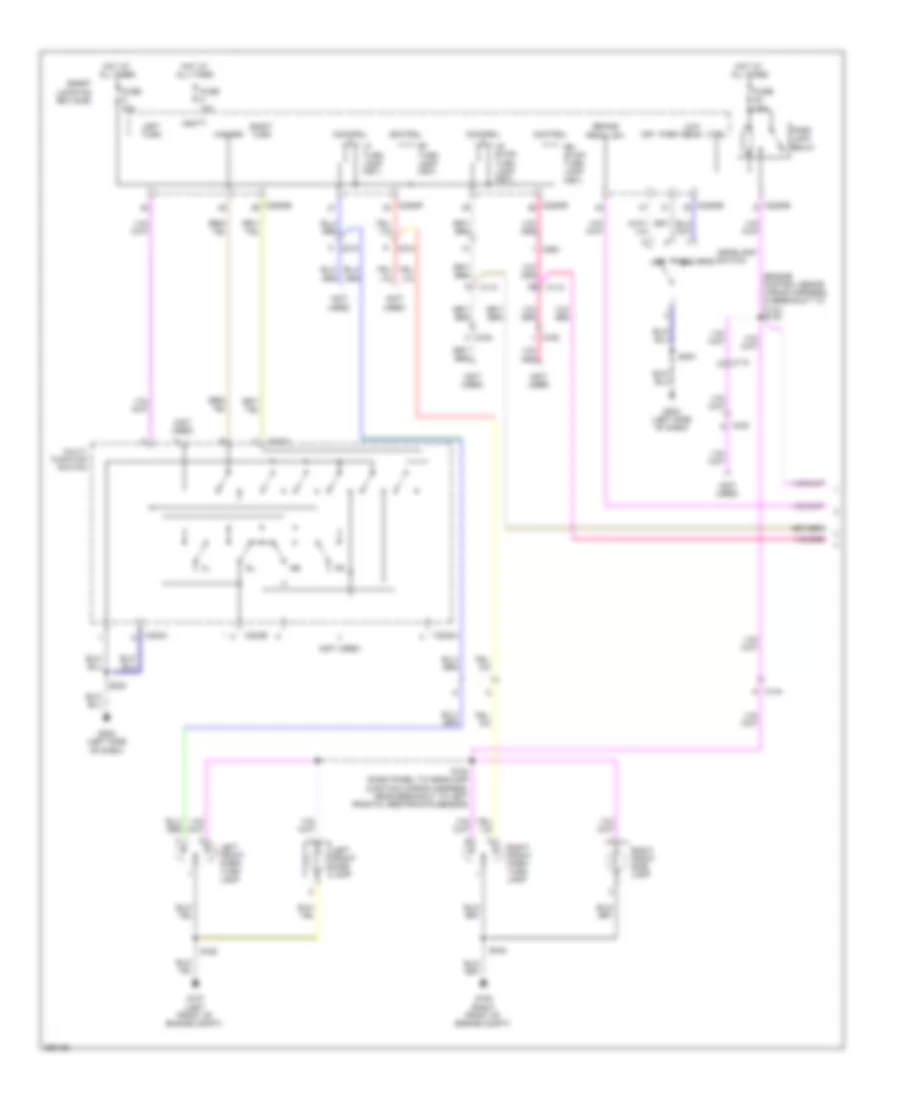 Exterior Lamps Wiring Diagram Cutaway 1 of 2 for Ford E 250 Super Duty 2013
