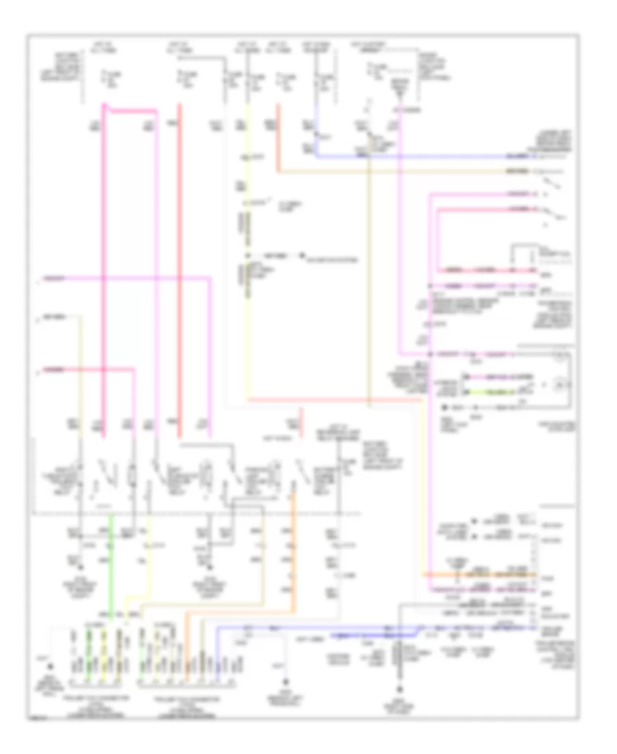 Exterior Lamps Wiring Diagram Except Cutaway 2 of 2 for Ford E 250 Super Duty 2013